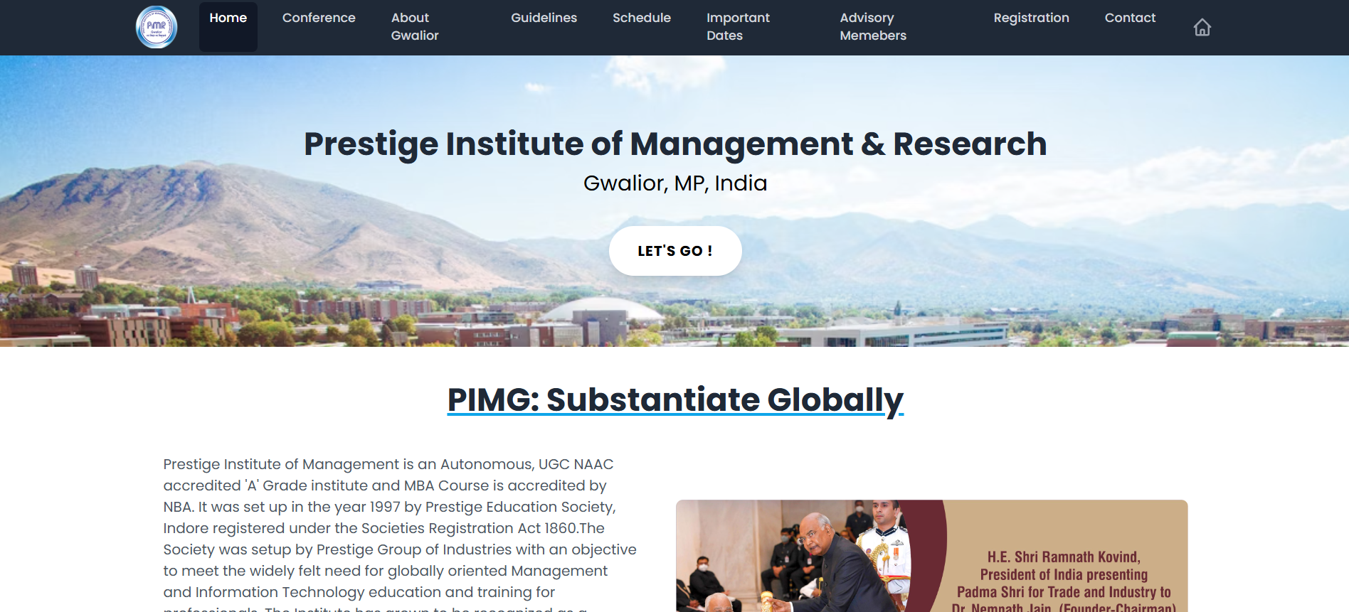 International Conference Website 🌐